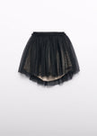 Abel & Lula Abel & Lula Flocked Tulle Skirt with Asymmetrical Hem - Little Miss Muffin Children & Home