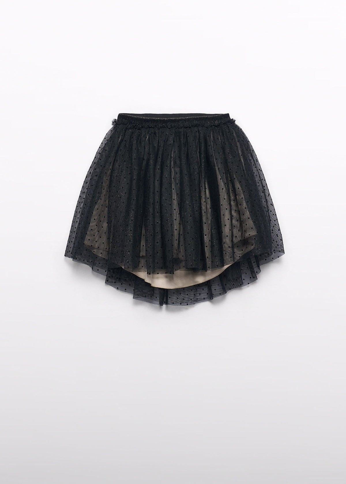 Abel & Lula Abel & Lula Flocked Tulle Skirt with Asymmetrical Hem - Little Miss Muffin Children & Home