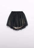 Abel & Lula Flocked Tulle Skirt with Asymmetrical Hem