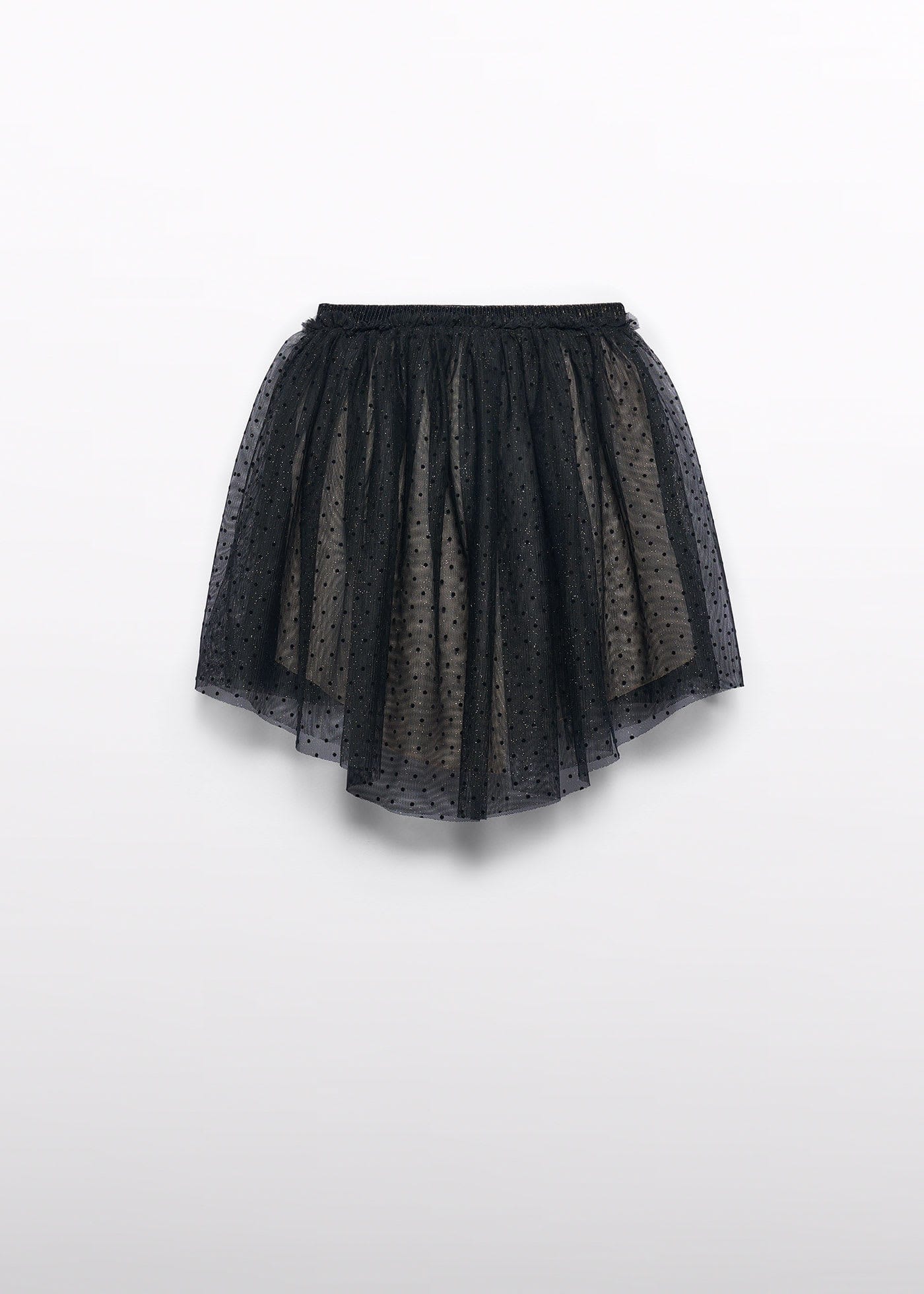 Abel & Lula Abel & Lula Flocked Tulle Skirt with Asymmetrical Hem - Little Miss Muffin Children & Home