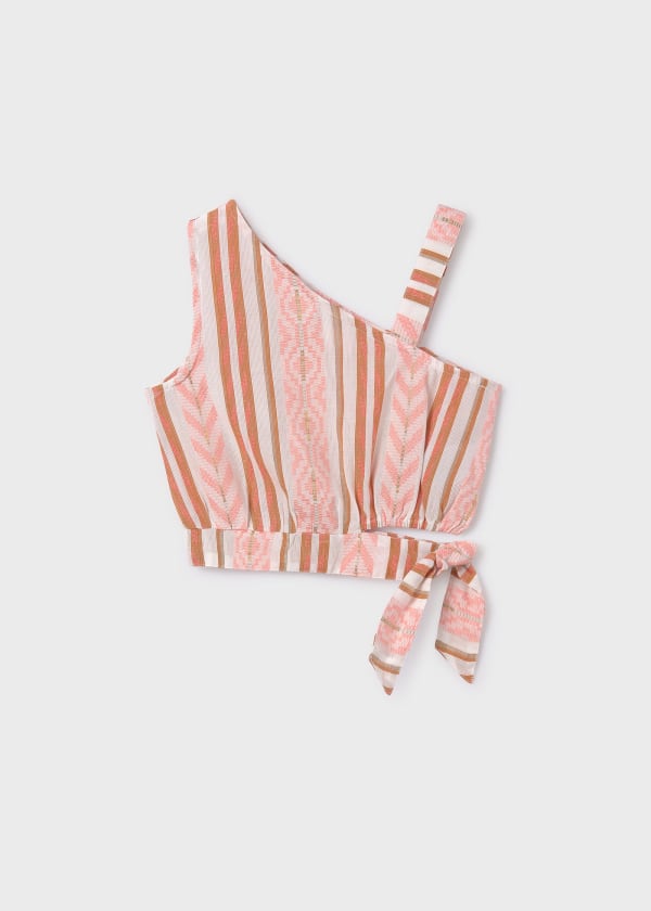 Mayoral Usa Inc Mayoral Asymmetrical Jacquard Top - Little Miss Muffin Children & Home