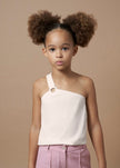 Mayoral Usa Inc Mayoral One-Shoulder Ribbed Tank - Little Miss Muffin Children & Home
