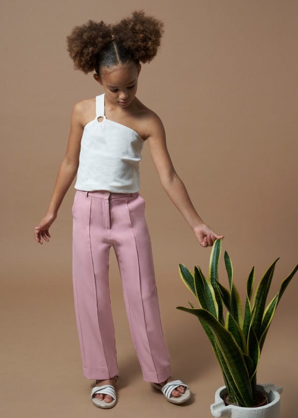 Mayoral Usa Inc Mayoral One-Shoulder Ribbed Tank - Little Miss Muffin Children & Home