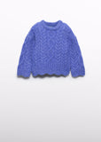 Abel & Lula Cable Knit Sweater in Indigo