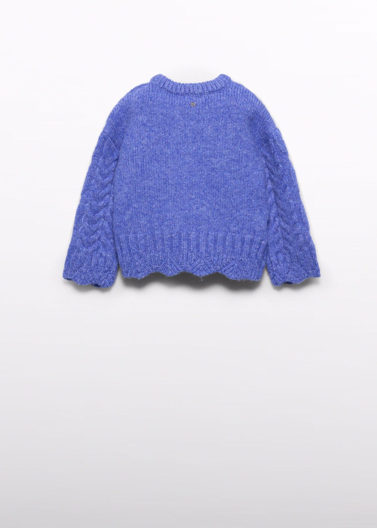 Abel & Lula Abel & Lula Cable Knit Sweater in Indigo - Little Miss Muffin Children & Home