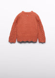 Abel & Lula Cable Knit Sweater in Orange