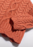 Abel & Lula Cable Knit Sweater in Orange