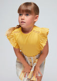 Mayoral Usa Inc Mayoral Crochet Flutter Sleeve T-Shirt - Little Miss Muffin Children & Home