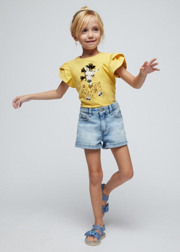 Mayoral Usa Inc Mayoral Girls Denim Shorts - Little Miss Muffin Children & Home