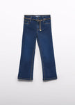 Abel & Lula Abel & Lula Flared Jeans with Chain Belt - Little Miss Muffin Children & Home