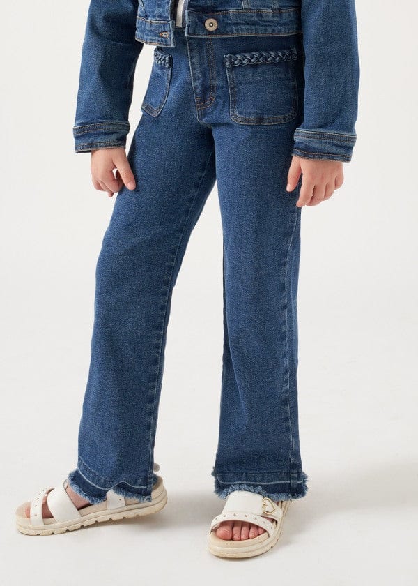 Mayoral Usa Inc Mayoral High Rise Straight Leg Jeans - Little Miss Muffin Children & Home