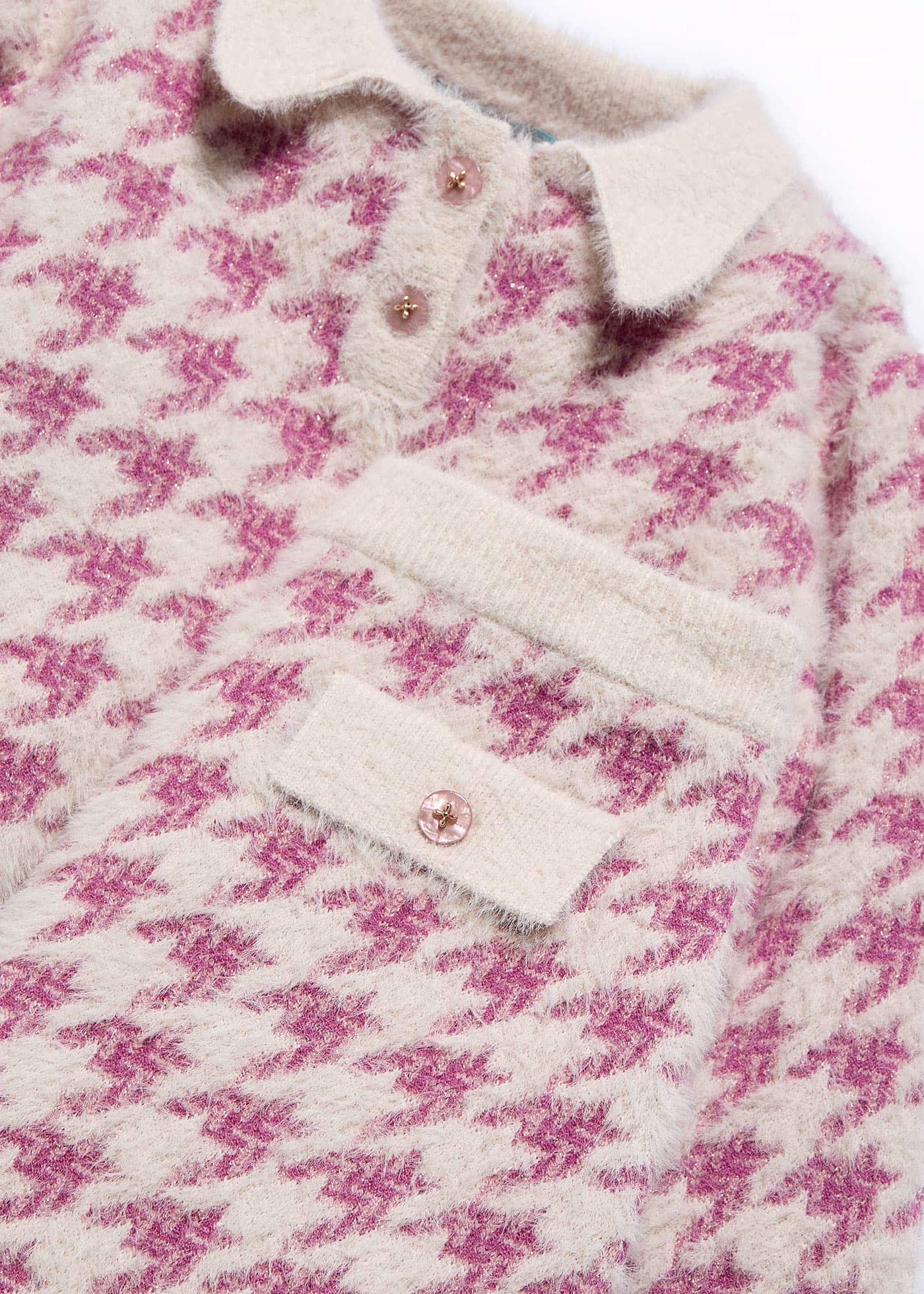 Abel & Lula Abel & Lula Houndstooth Knit Skirt Set - Little Miss Muffin Children & Home