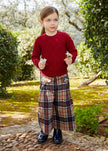 Abel & Lula Abel & Lula Knit Plaid Culotte Pants - Little Miss Muffin Children & Home