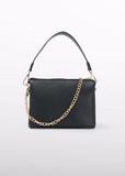 Abel & Lula Embossed Logo Handbag in Black