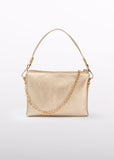 Abel & Lula Embossed Logo Handbag in Gold