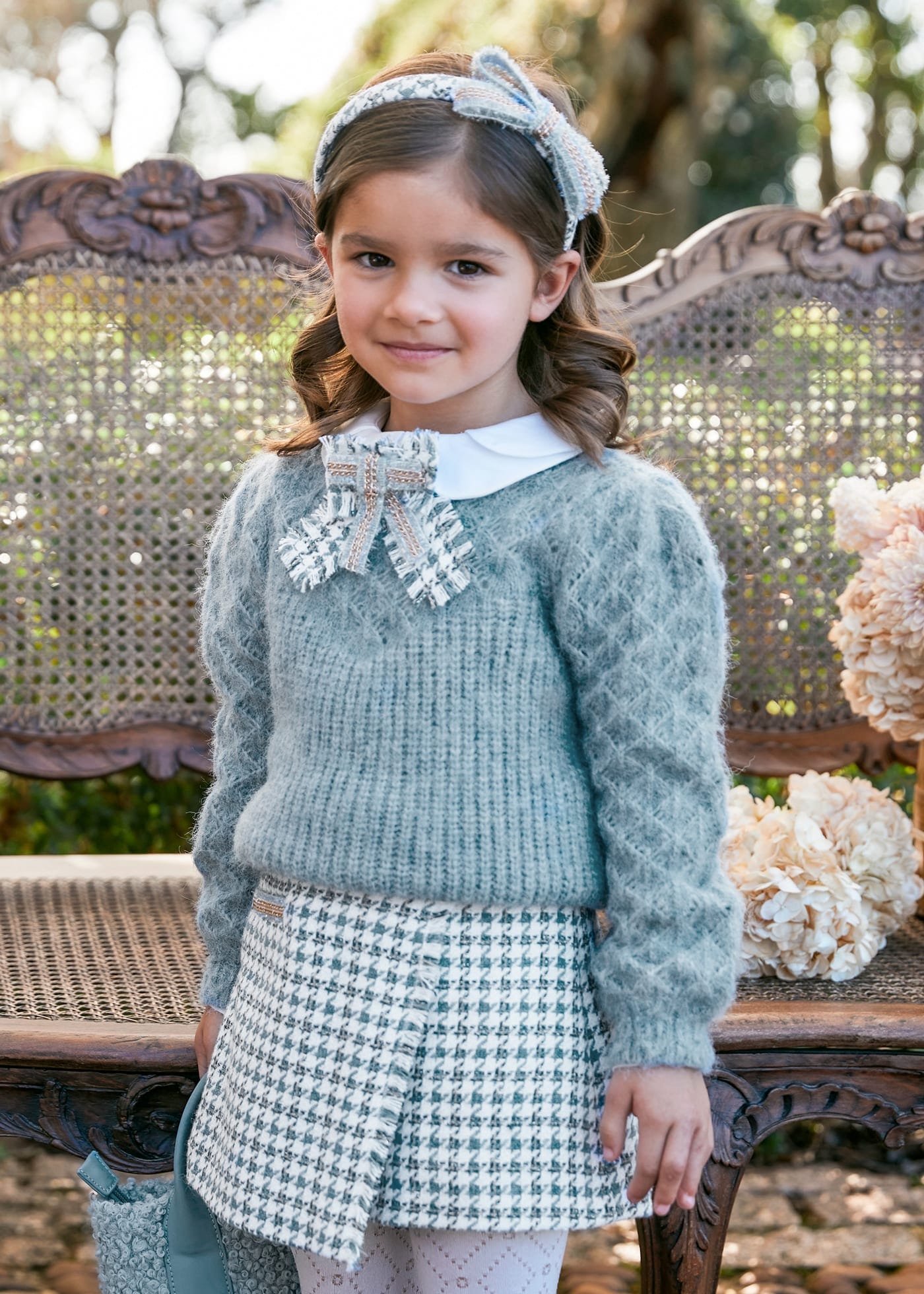 Abel & Lula Abel & Lula Openwork Sweater - Little Miss Muffin Children & Home