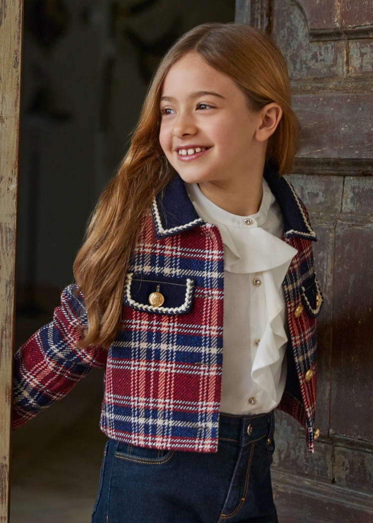 Abel & Lula Abel & Lula Plaid Jacket - Little Miss Muffin Children & Home