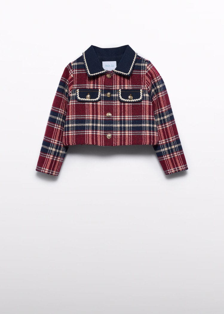 Abel & Lula Abel & Lula Plaid Jacket - Little Miss Muffin Children & Home