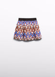 Abel & Lula Pleated Print Skirt