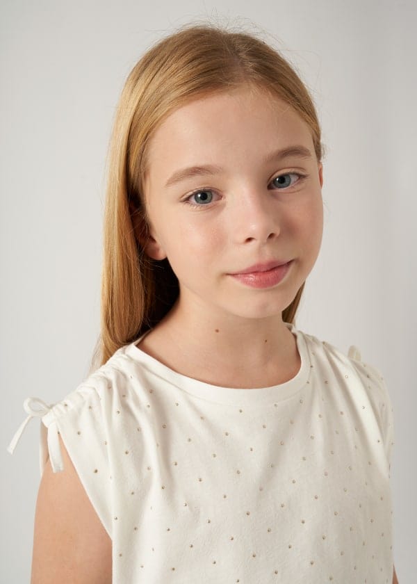 Mayoral Usa Inc Mayoral Tween Girls Sleeveless Polka Dot Top - Little Miss Muffin Children & Home