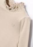 Abel & Lula Ruffled Neck Sweater in Golden