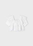 Mayoral Usa Inc Mayoral Ruffled Eyelet Top - Little Miss Muffin Children & Home