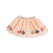 girls orange tulle skirt with halloween pumpkins