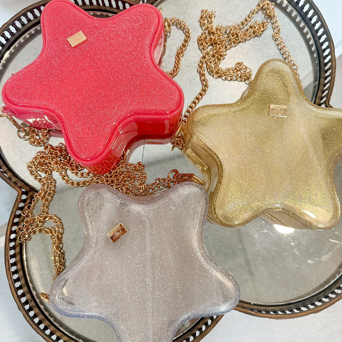 fun star sparkle handbags for little girls