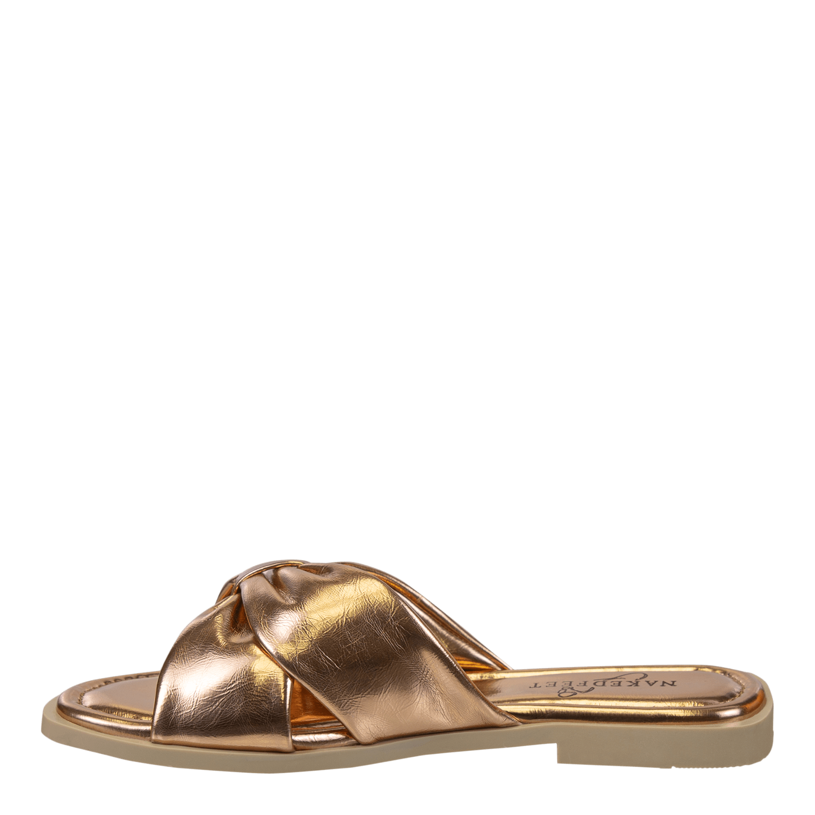 Naked Feet Naked Feet Goa Metallic Slide Sandals - Little Miss Muffin Children & Home