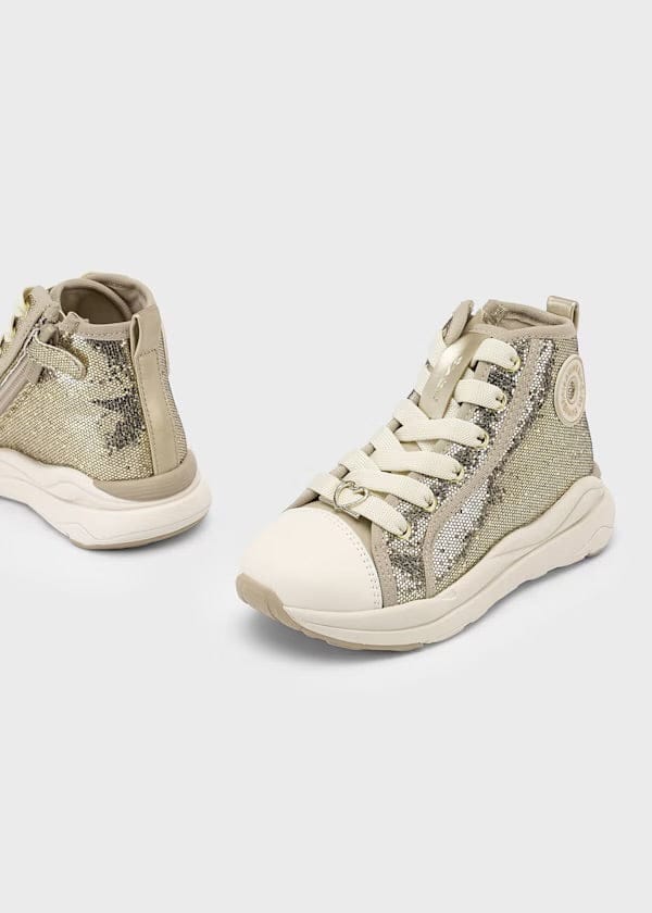 sparkle gold high top for girls