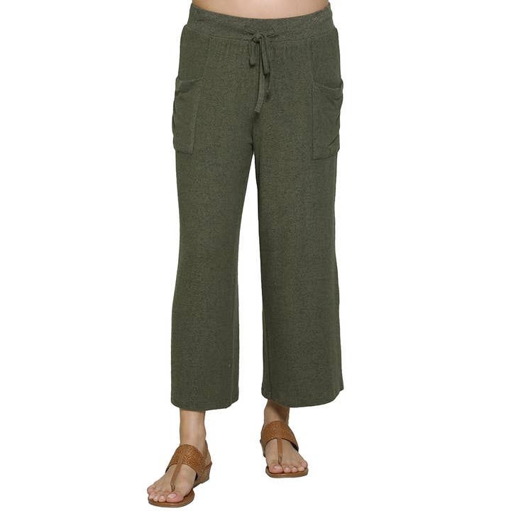 green capri lounge pants