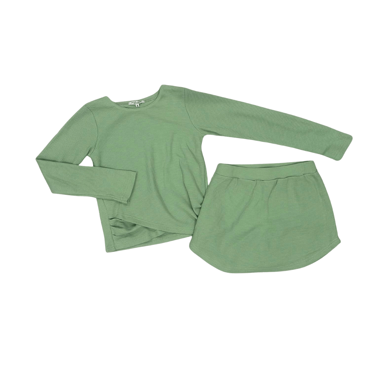 girls two piece skirt and top set