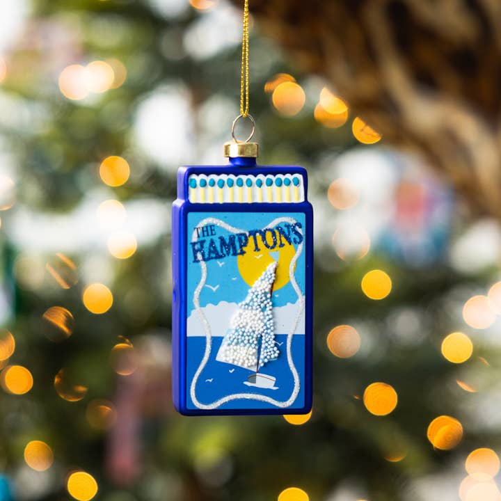 hamptons christmas ornament