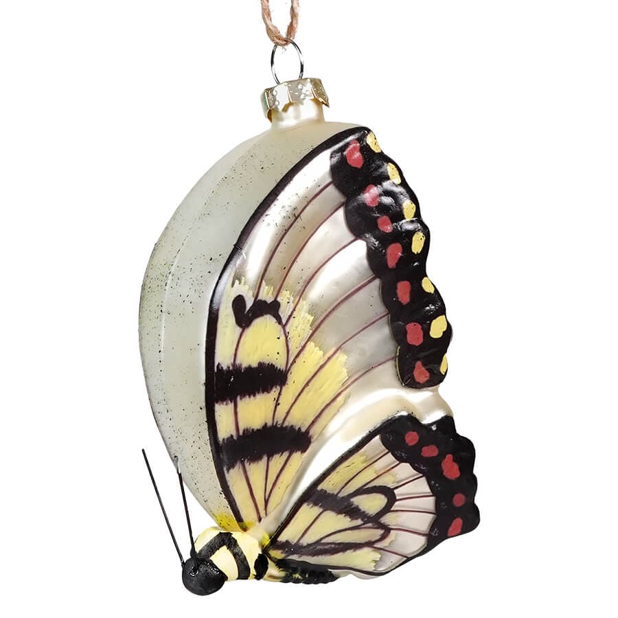 Creative Co-op Creative Co-op 4.75"H Painted Glass Butterfly Ornament - Little Miss Muffin Children & Home