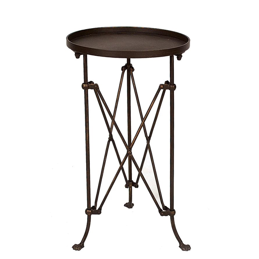 Creative Co-Op Round Metal Accent Table