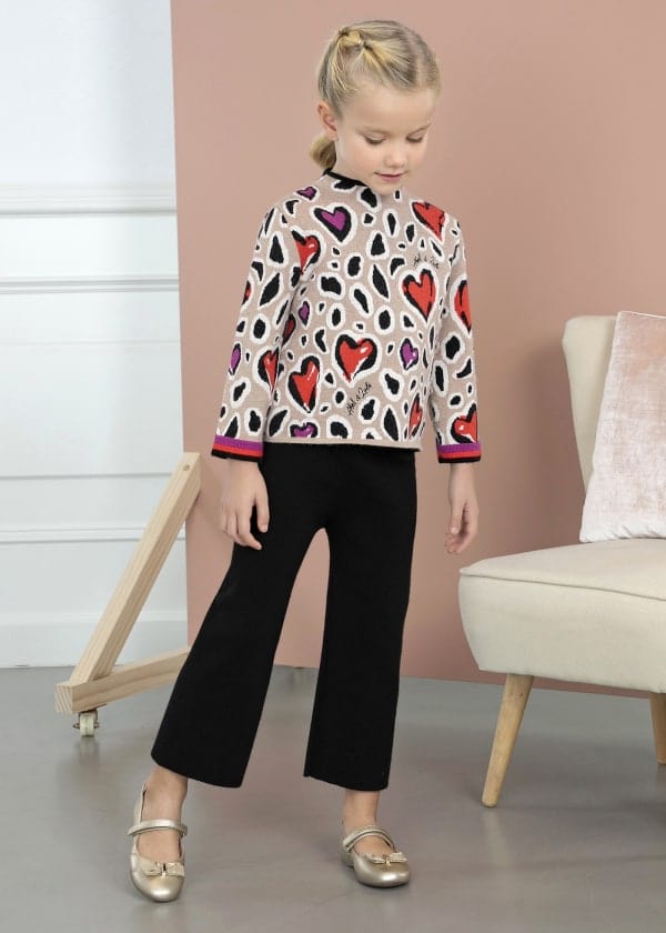 Abel & Lula Abel & Lula Heart Sweater & Pants Set - Little Miss Muffin Children & Home