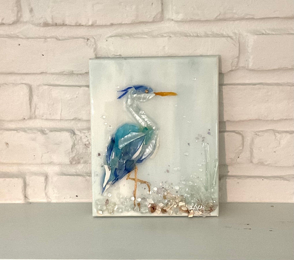heron glass art
