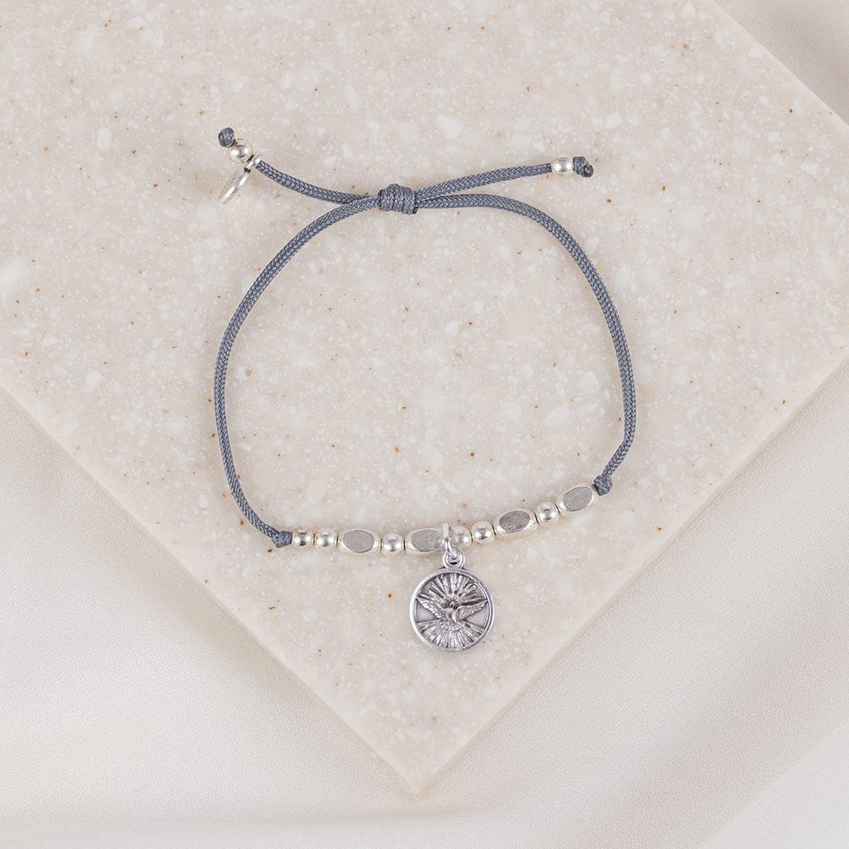 My Saint My Hero Little Saints Bracelet Holy Spirit - Silver - Little Miss Muffin Children & Home