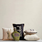 Creative Co-op Creative Co-op Wicked Cotton Velvet Lumbar Pillow with Embroidery & Fringe - Little Miss Muffin Children & Home