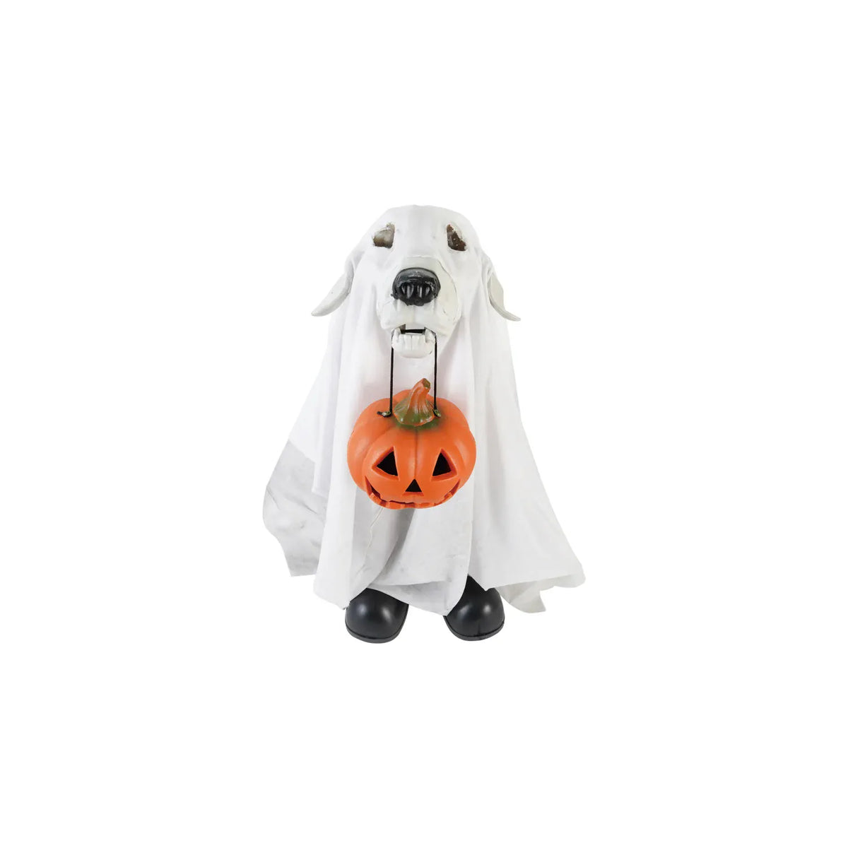 Creative Co-op Skeleton Dog Ghost with LED Jack-O’-Lantern