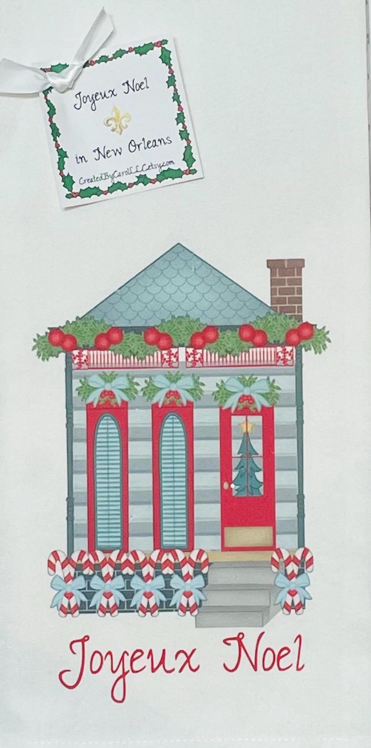 Christmas Shotgun Joyeux Noel Towel