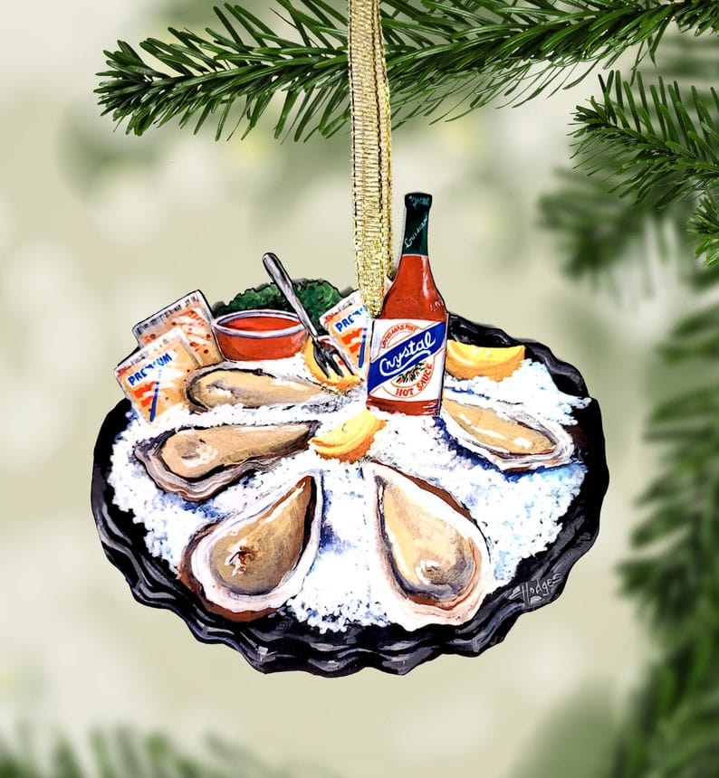 Creative Moods Creative Moods Louisiana Seafood Oyster Platter Ornament - Little Miss Muffin Children & Home