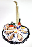 Creative Moods Louisiana Seafood Oyster Platter Ornament