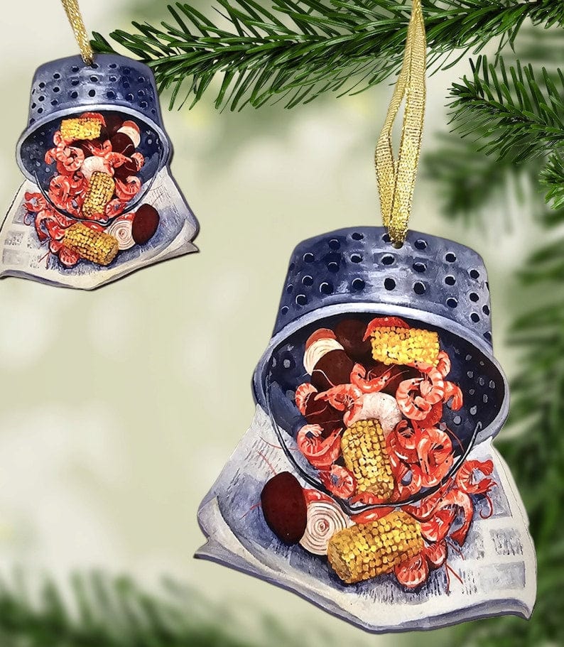 Creative Moods Creative Moods Louisiana Shrimp Boil Ornament - Little Miss Muffin Children & Home