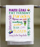 Sassy Talkin Sassy Talkin Mardi Gras Dish Towel Subway Sign - Little Miss Muffin Children & Home