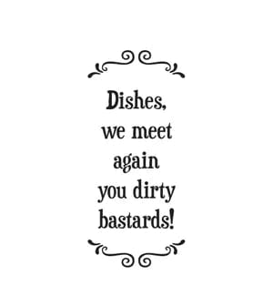For Arts Sake For Arts Sake Scrunchy Face Tea Towel Dirty Bastards - Little Miss Muffin Children & Home