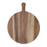 Creative Co-Op Suar Wood Cheese Cutting Board with Handle 