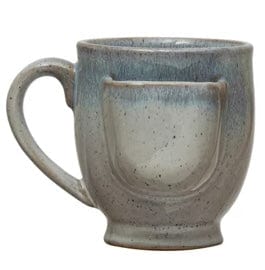 Creative Co-Op Creative Co-Op Stoneware Mug with Tea Bag Holder - Little Miss Muffin Children & Home