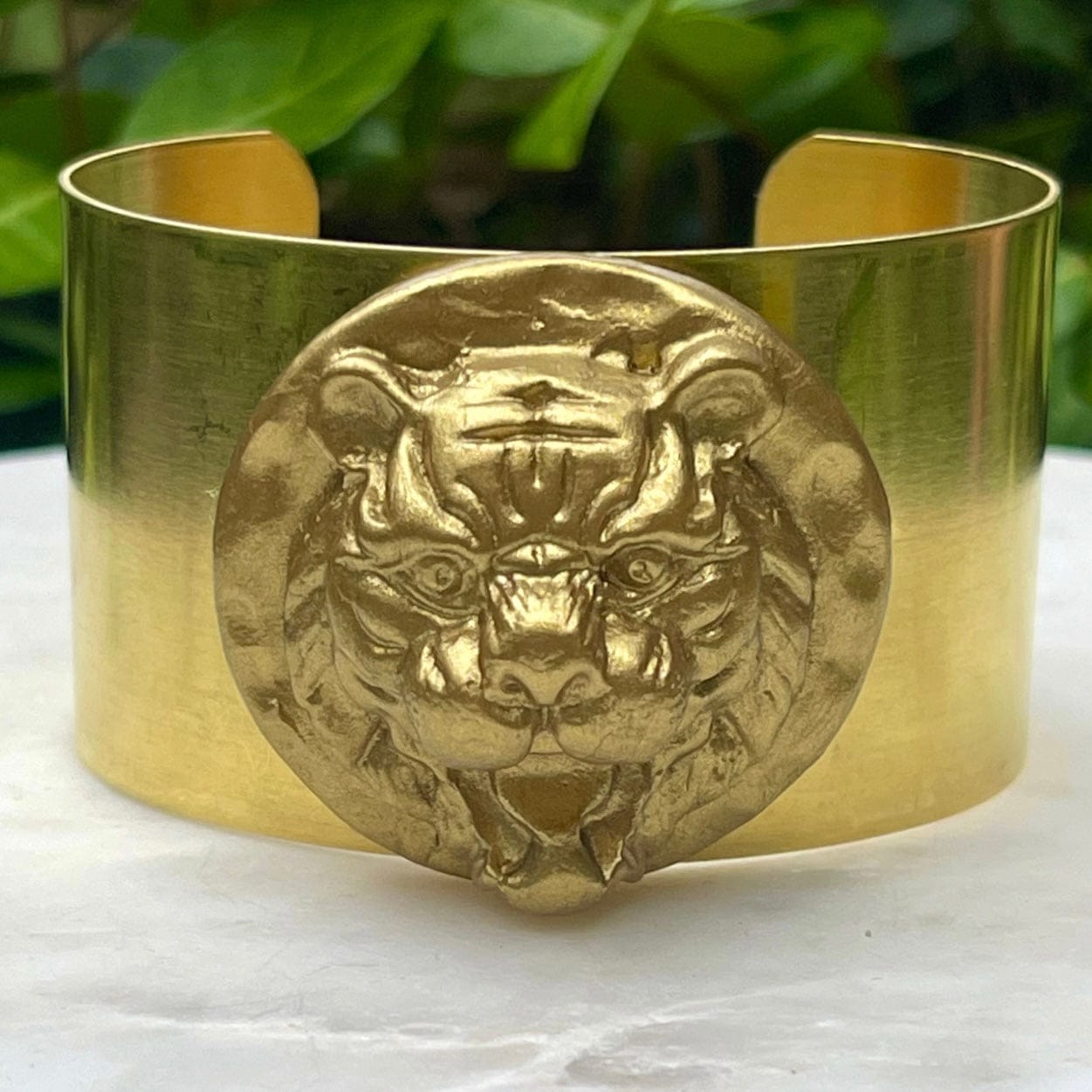 Carol Cassisa Carol Cassisa Geaux Tigre Brass Cuff - Little Miss Muffin Children & Home