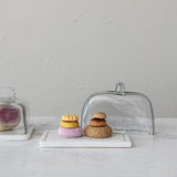 Creative Co-Op Creative Co-Op Glass Cloche with Marble Base - Little Miss Muffin Children & Home
